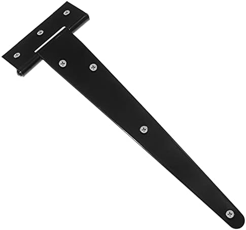 4 Pcs 8 Inch T Strap Hinges Black