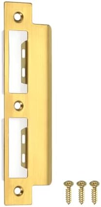 Sturdy Metal Door Strike Plate for Your Door in Gold to Keep Your Home Safe and Sound