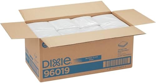 Dixie 1-Ply Beverage Paper Napkins 4000 Count 14 Fold White