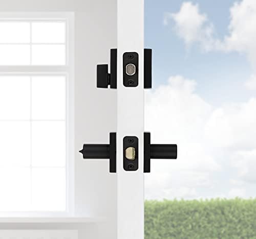 Kwikset Halifax Keyed Entry Lever and Single Cylinder DoorLock Combo Pack