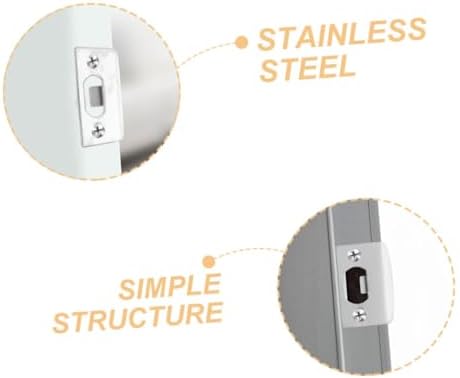 Outanaya 6Pcs Set Door Strike Plate for Garage Door Enhancing Door Security