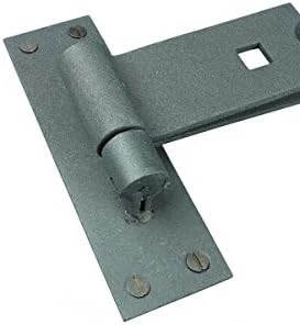 Durable 19-inch Wrought Iron Door Hinges Set