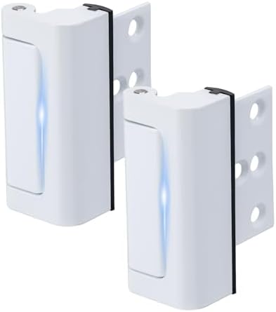 Secure 800 Lb Door Lock Childproof Design White