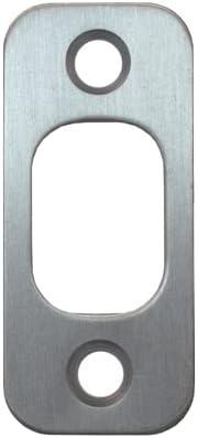 Stone Harbor Stoneharbor - Round Corner Deadbolt Strike Plate SATIN CHROME 1 58 struck plate multiple finishes
