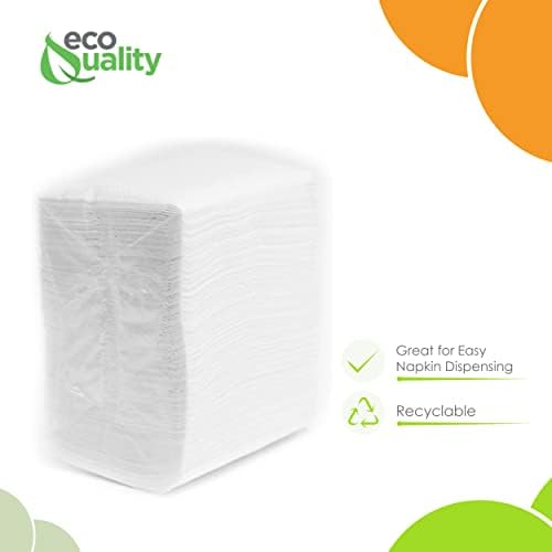 Eco-Friendly White 400-Pack Napkins