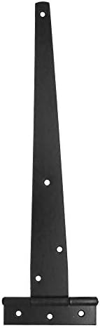 6-Piece Rust-Resistant T-Strap Hinges Set for Heavy Duty Shed Garden Gates