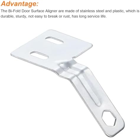 Bifold Door Hardware Kit for 2-Pack Bi-Fold Door Surface Aligner