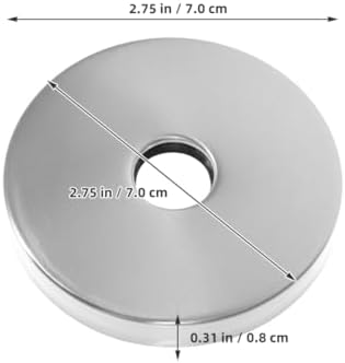 Elegant 2-Piece Stainless Steel Shower Arm Flange Covers for Bathroom Faucet Accessories Conceal Angle Valves Smoothly