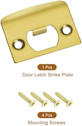 Sturdy Stainless Steel Door Strike Plate for Enhanced Home Security