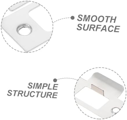 DOITOOL 4pc Stainless Steel Deadbolt Strike Plates Durable Door Backplates for Interior Exterior Doors Secure Lock Cover