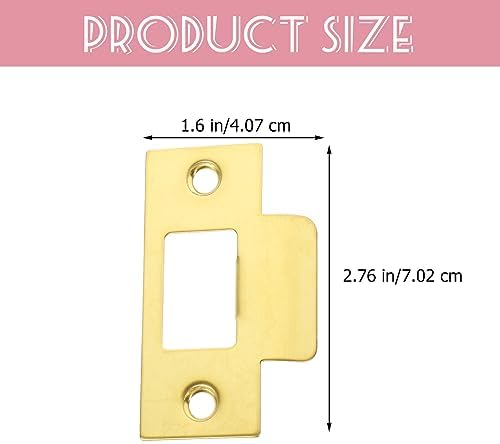 2pcs Stainless Steel Deadbolt Strike Plate Filler for Door Reinforcement