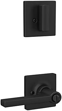 Ultimate Security Set Keyed Entry Door Handle Deadbolt in Matte Black