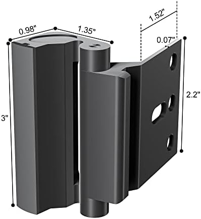 AceMining Door Reinforcement Lock - Black