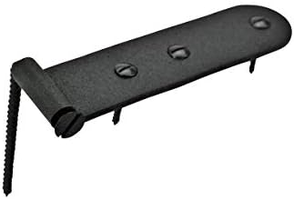Sturdy Black Wrought Iron Hinges for Gates