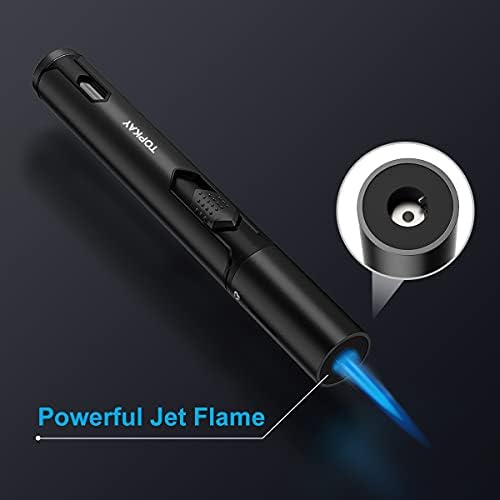 Windproof Torch Lighter 2Pack Adjustable Jet Flame Double-Ended High-Tech Long-Lasting Perfect for BBQ Away