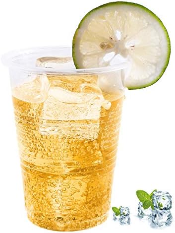 Turbo Bee 500-Pack 9oz Disposable Plastic Cups - Heat-Resistant Leak-Proof and Food Safe for Schools Offices and More