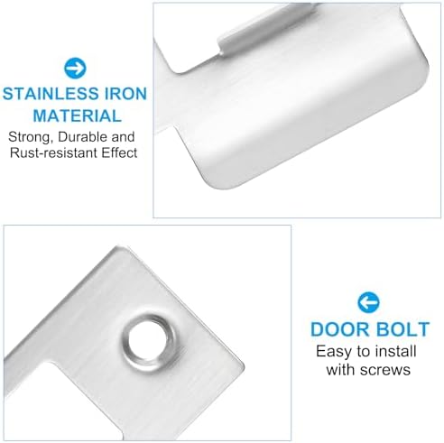 2-34 Stainless Steel Door Lock Strike Plate 2 Pcs