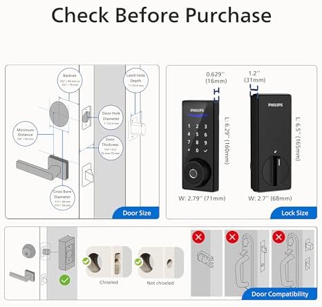 Philips Wi-Fi Smart Door Lock with Keyless Entry and Fingerprint ID