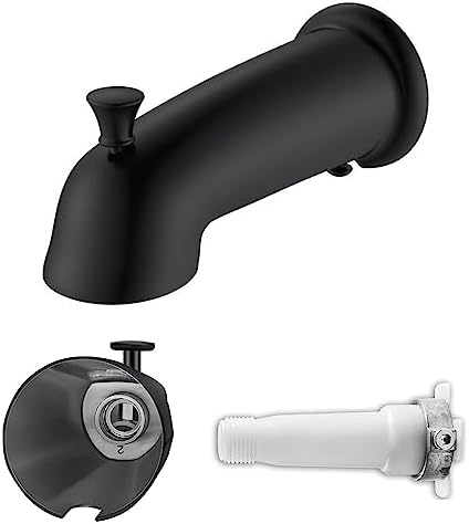Universal Bathroom Faucet with Shower Diverter Matte Black