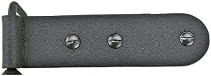 Sturdy Black Wrought Iron Hinges for Gates