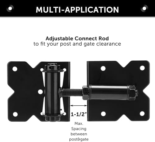 Adjustable 4-Piece Gate Hinges for wood vinyl fences