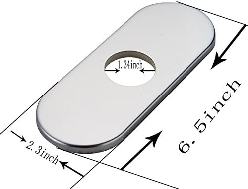 Greenspring BathVessel 4 Hole Deck Plate Escutcheon Chrome