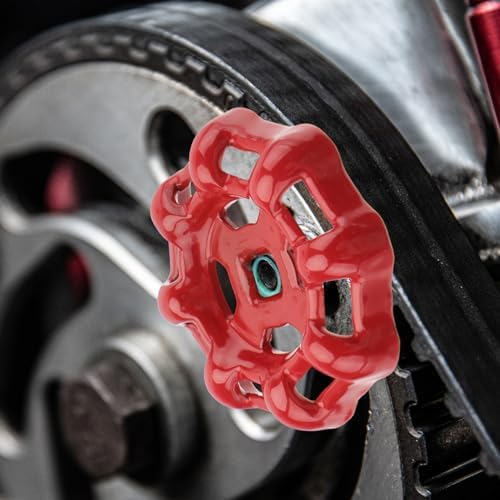 3pc Veemoon Cast Metal Faucet Handle Replacement Set Outdoor Unique Design Red