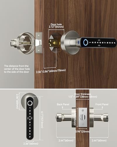 Close the Door with Confidence Smart Door Lock with Fingerprint and Keyless Entry