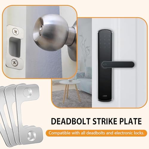 Adjustable Door Strike Plate for Home Rental Security