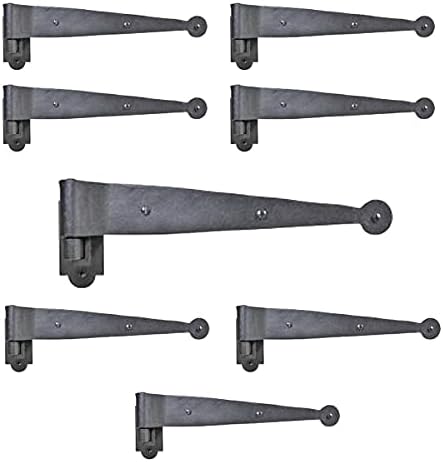 Antique Wrought Iron Hinges for Shutter Door Restoration