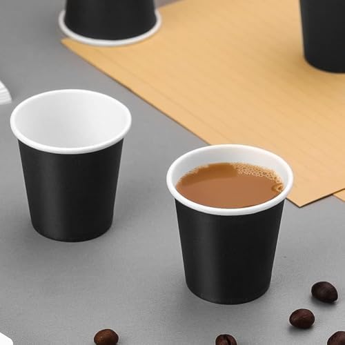 Huaiid 100-Piece 3 oz Disposable Black Bathroom Mouthwash Cups