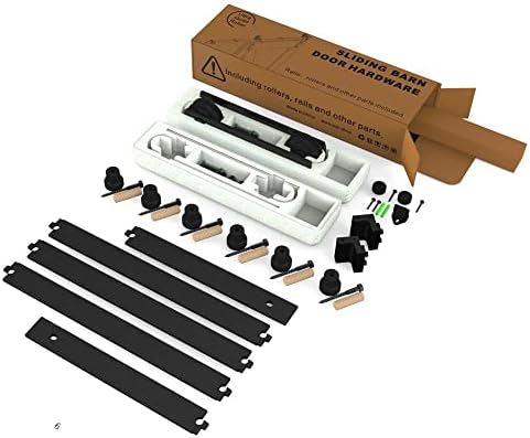 6FT Sliding Barn Door Hardware Kit Cost-Effective Easy to Set Up