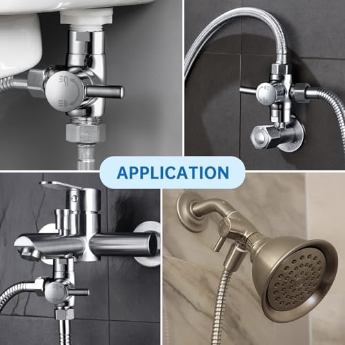 -boldG-Promise Solid Metal Shower Arm Diverter - 12 IPS to 12 NPT