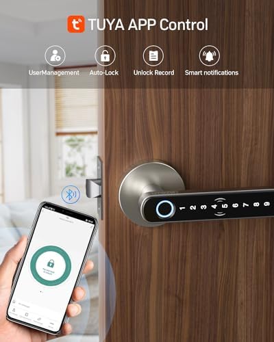 Close the Door with Confidence Smart Door Lock with Fingerprint and Keyless Entry