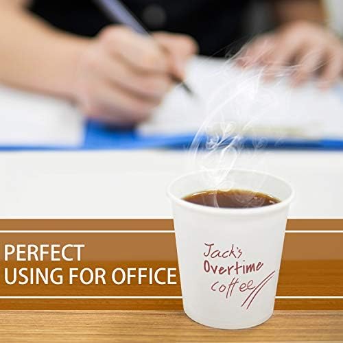 Perfectly White 300 Pcs 6 oz Disposable Cups Coffee Tea More