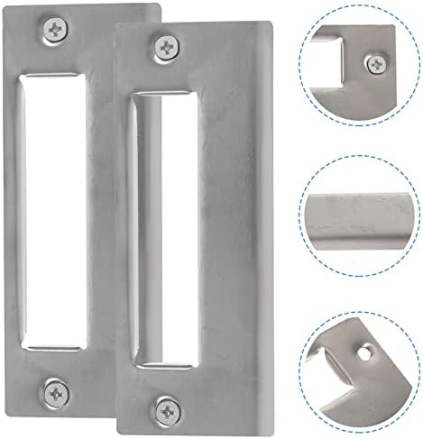 DOITOOL 5Pcs Deadbolt Strike Plate Kit