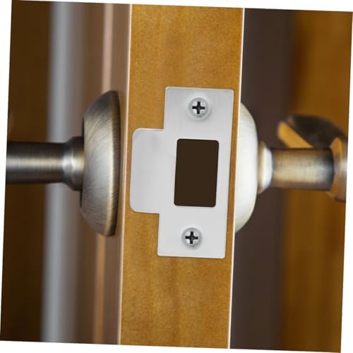 6-Piece Stainless Steel Deadbolt Strike Plate Set