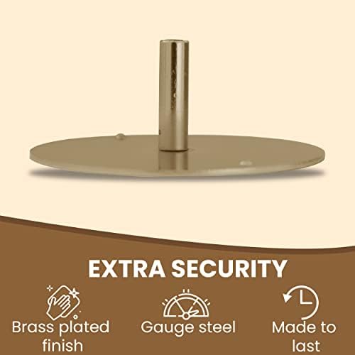 8-Piece 2171-3 Door Hole Cover Steel Plate Brass Finishing