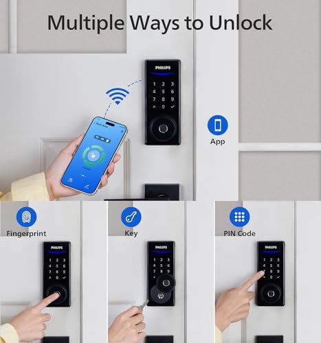 Philips Wi-Fi Smart Door Lock with Keyless Entry and Fingerprint ID