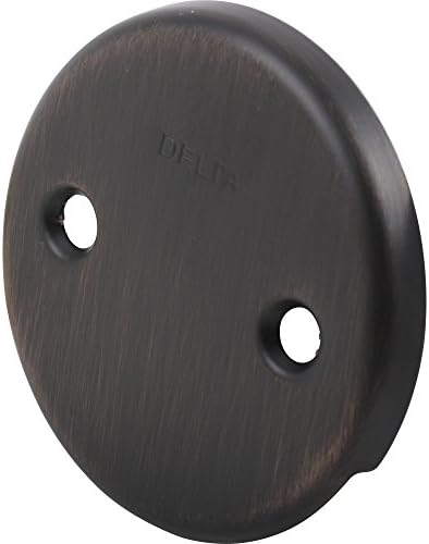 Vested Bronze Overflow Plate for Delta Faucets