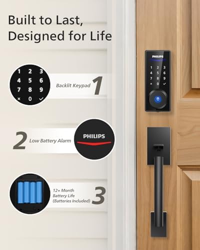 Intelligent Door Lock Set with Wi-Fi Smart Integration