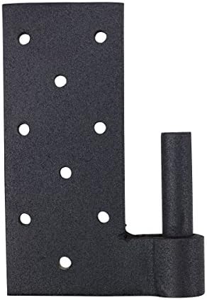 Sturdy Black Wrought Iron Hinges Pack of 2