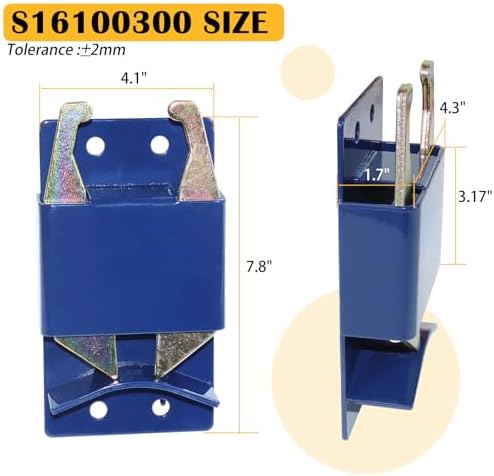 BOSFLAG Heavy Duty Two-Way Gate Latch for Metal Gates