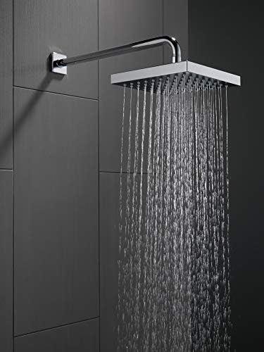 Delta Serration Faucet Flange 2-inch Square Black Stainless