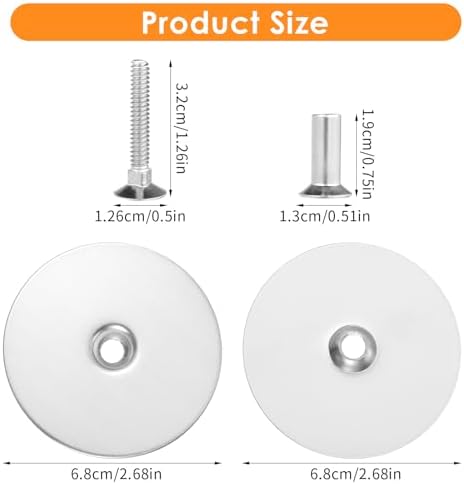 TucnoeuSturdy Door Hole Cover Plate Black 2-58 Diameter