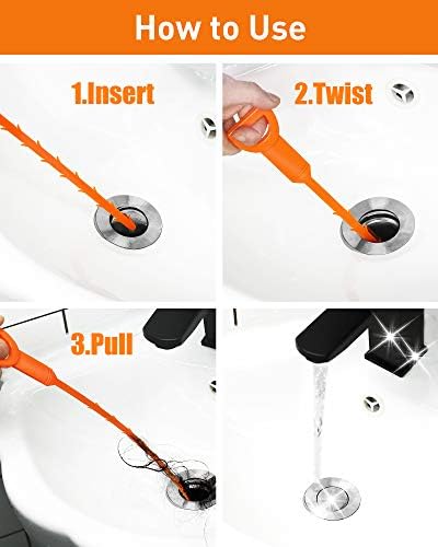 Effortlessly Unclog Your Drains with 6pcs Auger Set