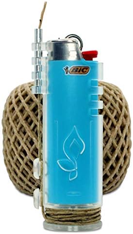 Hemp Wick Lighter by Hemplights 8FT BlackGrey