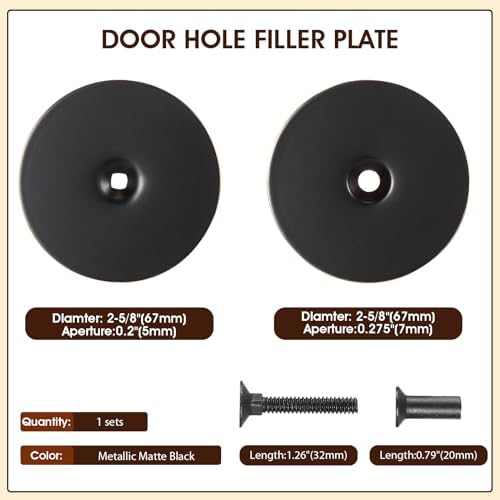 Durability Security Door Hole Filler Plate