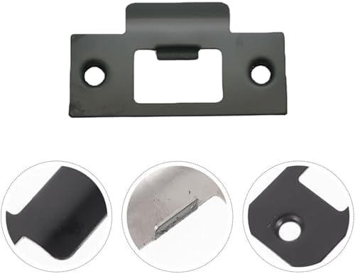 SUNSHNO 8PCS Black Door Strike Plate Set
