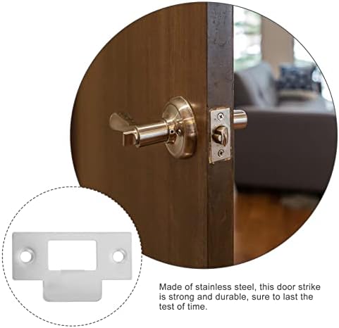 4-Piece Stainless Steel Door Strike Plate